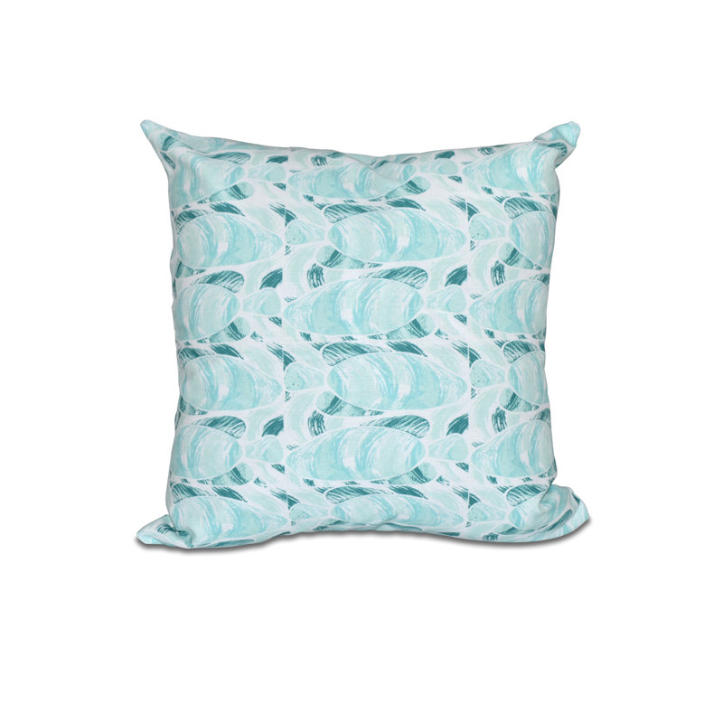 Housse de coussin d'extérieur carré Beach Insert, sarcelle, H 16 po x l 16 po
