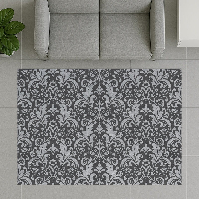 Floral Area Rug, Rectangle 140 x 200 cm