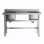 Belfry Kitchen Ezra 500mm W Double Bowl Stainless Steel Farmhouse / Apron Kitchen Sink 0