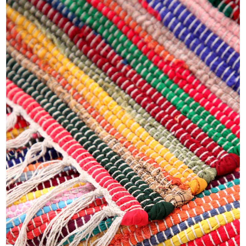 Reginald Handwoven Flat Weave Recycled Rag Rug, Rectangle 240 x 360cm