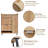 Hidden Narrow Shoe Cabinet With 2 Flip Drawers, 1 Side Cabinet