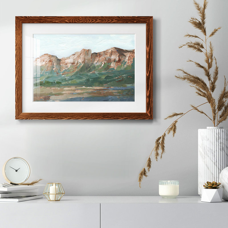 «Heading West I», reproduction d'art sur papier, Érable, H 14 po x l 20 po x P 1,5 po