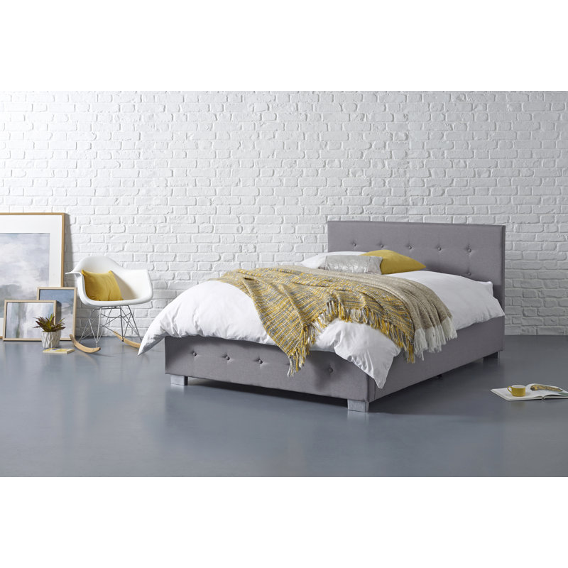 Alfreida Upholstered Ottoman Storage Bed, Super King