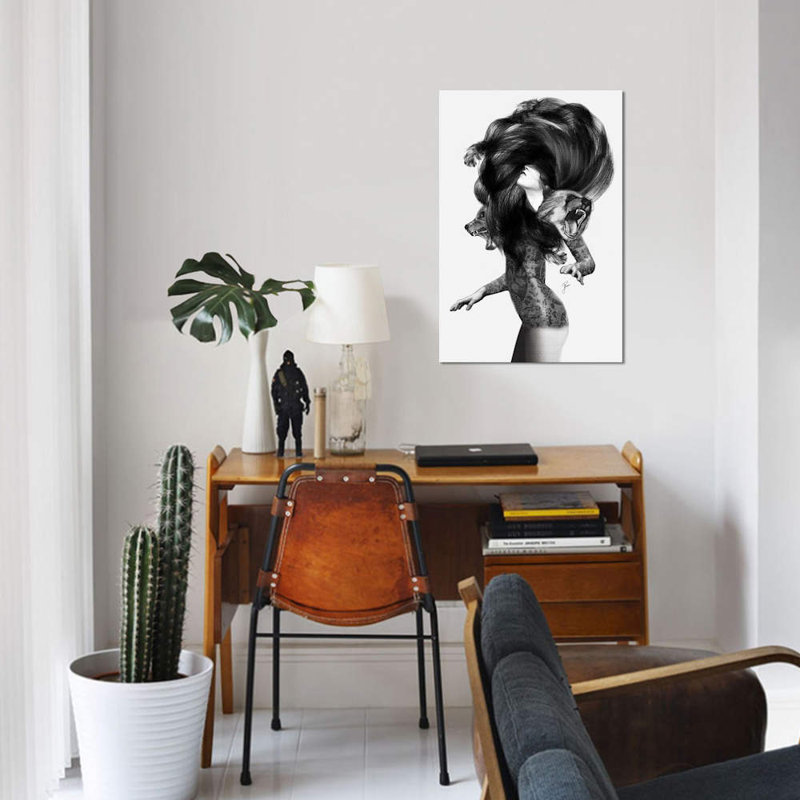 «Bear # 3», impression sur toile tendue, H 12 po x l 8 po x P 0,75 po, Toile tendue