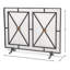Single Panel Iron Fireplace Screen