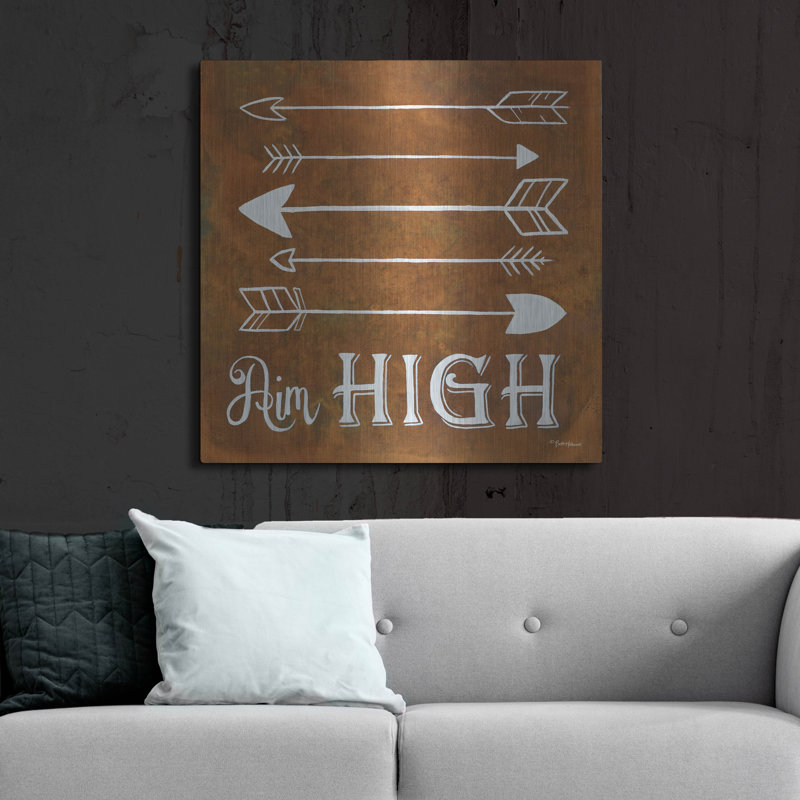 «Aim High» par Britt Hallowell, H 36 po x l 36 po