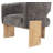 Tess Accent Chair In Modern Manchester Beige On Solid Wood-717503657