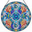 Art tropical sur toile Mandala-990626930