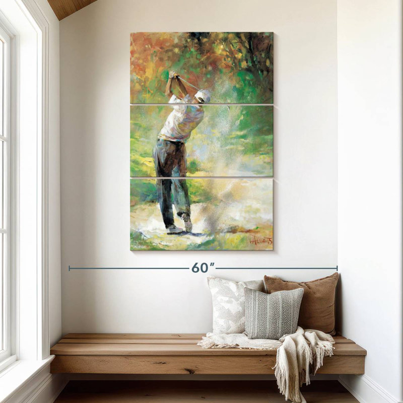 Sireci A Perfect Day For Golf, 50" H x 32" W