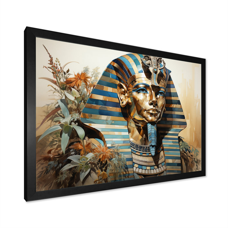 " Egypt Sphinxs Gaze ", Black Picture Framed, 24" H x 32" W x 1" D
