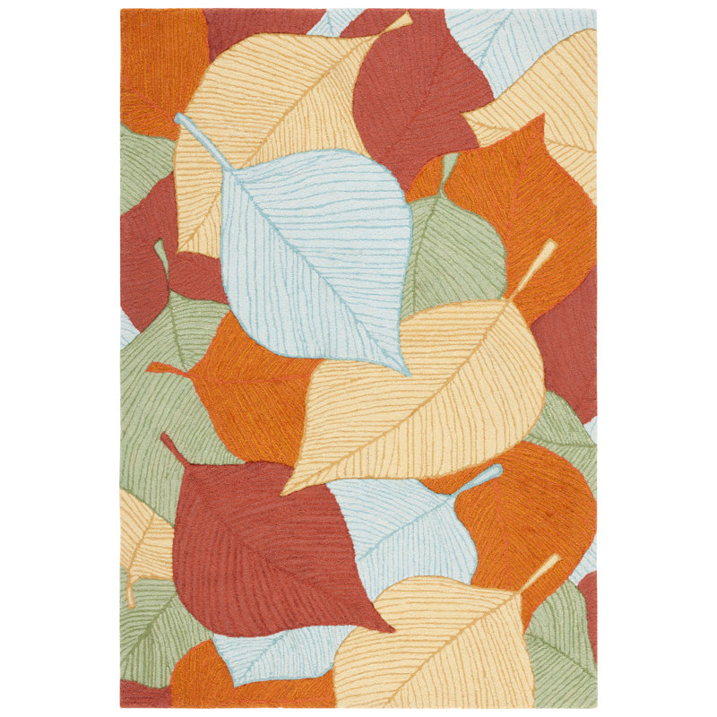 Easy Care Hand Tufted Performance Floral Rug, Rectangle 5' x 8'