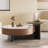 Cream-style walnut simple coffee table