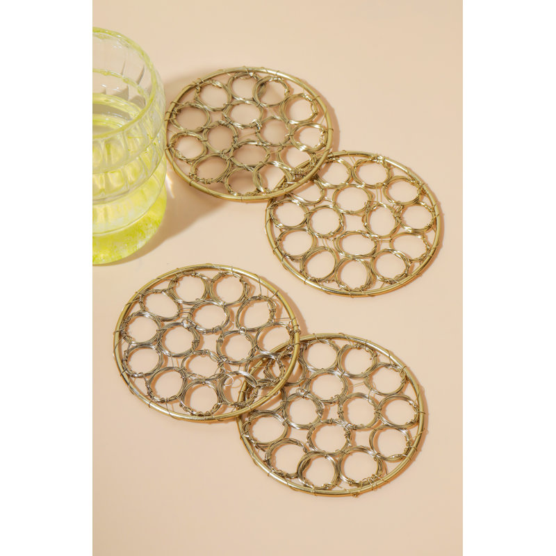 Ensemble de 4 sous-verres Caténaire