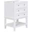 Meuble-lavabo de salle de bain avec lavabo, armoire de rangement avec tiroir et tablette ouverte