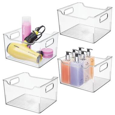  mDesign Plastic Storage Organizer Container Bin for