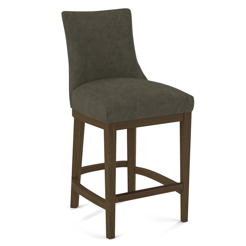 Upholstered Stool, Nutmeg, Applause Archway Grey