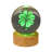 Charging Luminous Base Carved Crystal Night Light Four-leaf Originality Holiday Gift