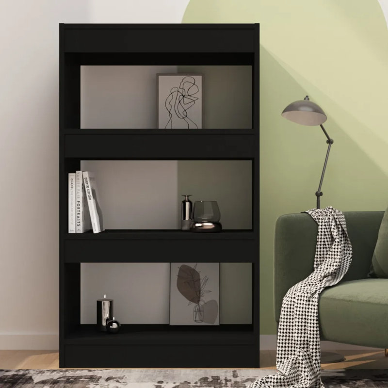 Geisha Etagere Bookcase, Black, 103cm H x 60cm W x 35cm D