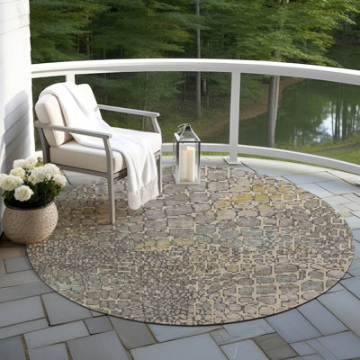 Tapis intérieur / extérieur ivoire lavable Siena 