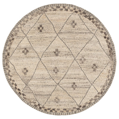 Casablanca Shag Hand Tufted Wool; Cotton Geometric Indoor Rug