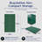 Hathaway 9 ft Quick Set 12mm Table Tennis Conversion Top - Regulation Sized, Foldable Two-Piece Design, Durable Engineered Surface - Includes Net and Posts, Green