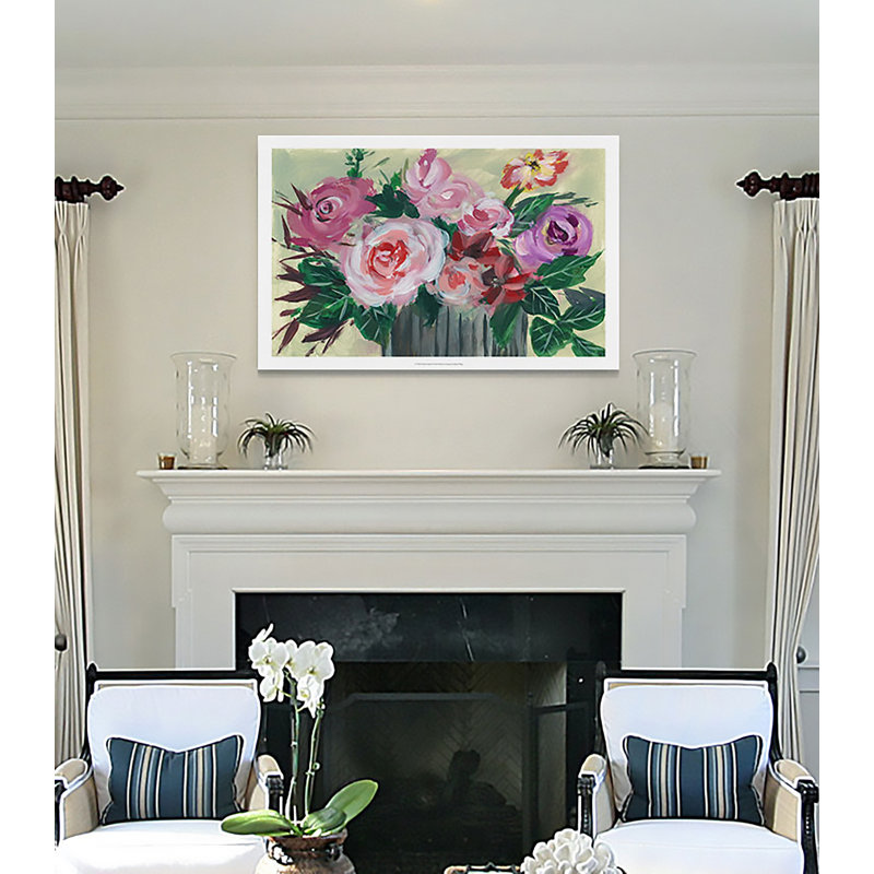 " Fleur De Matin II ", 24" H x 36" W x 1.5" D, Wrapped Canvas