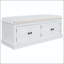 Banc de rangement avec 4 portes, tablettes réglables et coussin amovible-133331865-133331866
