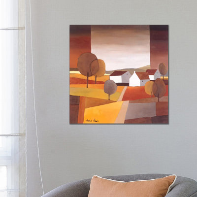 Along The Road I by Hans Paus - Wrapped Canvas Print