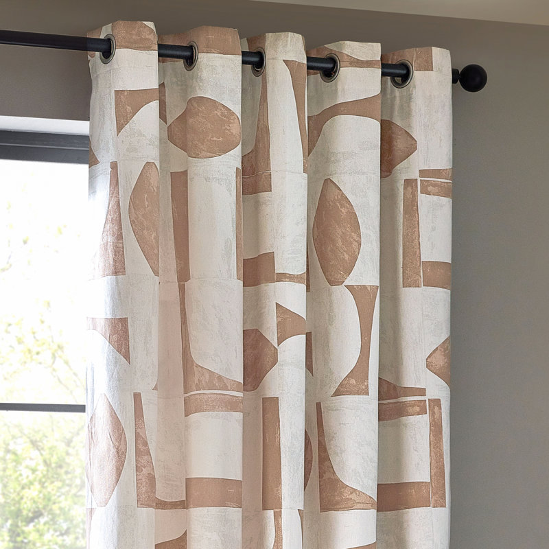 Candiance Room Darkening Curtain Pair, 168" W x 137" L, Pink