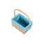 Wicker Chipwood Swing Handle Basket with Lining-1088652214