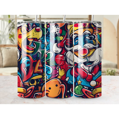 Choose Handmade Tumblers 591 mL Vacuum Insulated Stainless Steel (18/8) Travel Tumbler with Straw