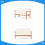 Causeuse portante en bois d'acacia minimaliste avec coussins résistants à l'eau, meubles de patio pour balcon et jardin
