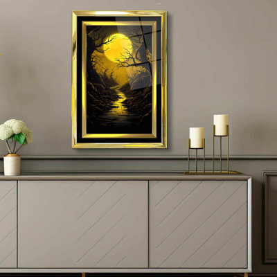 Elegant Decorative Framed Painting, 17.0 x 25.6 inches | 100% Acrylic Glass (Thickness: 0.04 inches) & Solid Wood Frame (Thickness: 1.0 inches) | Perfect Wall Art for Living Room, Bedroom & Office Decor