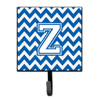 Organisateur de clés à motif de chevrons à motif de lettre avec c