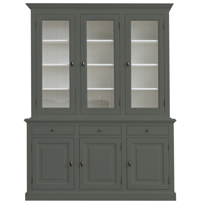 Berardina Display Cabinet, Green Grey