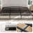 Low Bed Frame King Size, 10 Inch Heavy Duty Metal Platform King Bed Frame with Arch Design, Easy Assembly, Strong Bearing Capacity, Under Bed Storage, No Box Spring Needed-210603593