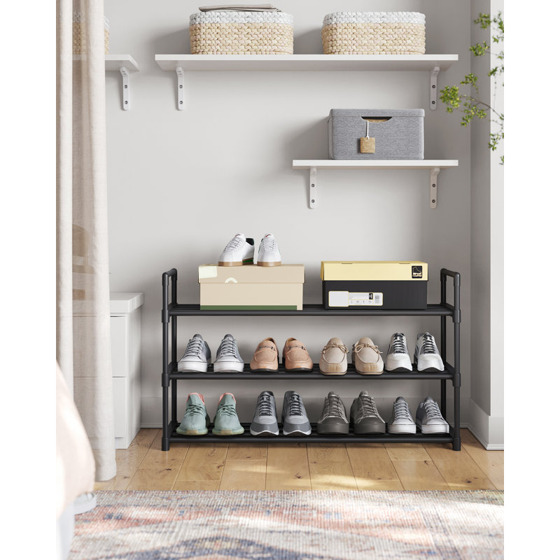 Berowalt 10 Pair Shoe Rack, Black
