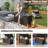 190 Gallon Metal Deck Box, Waterproof Steel Outdoor Storage Cabinet, Lockable Bench For Porch, Pool, And Backyard Essentials-1808750453
