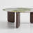 Retro Green Marble Coffee Table
