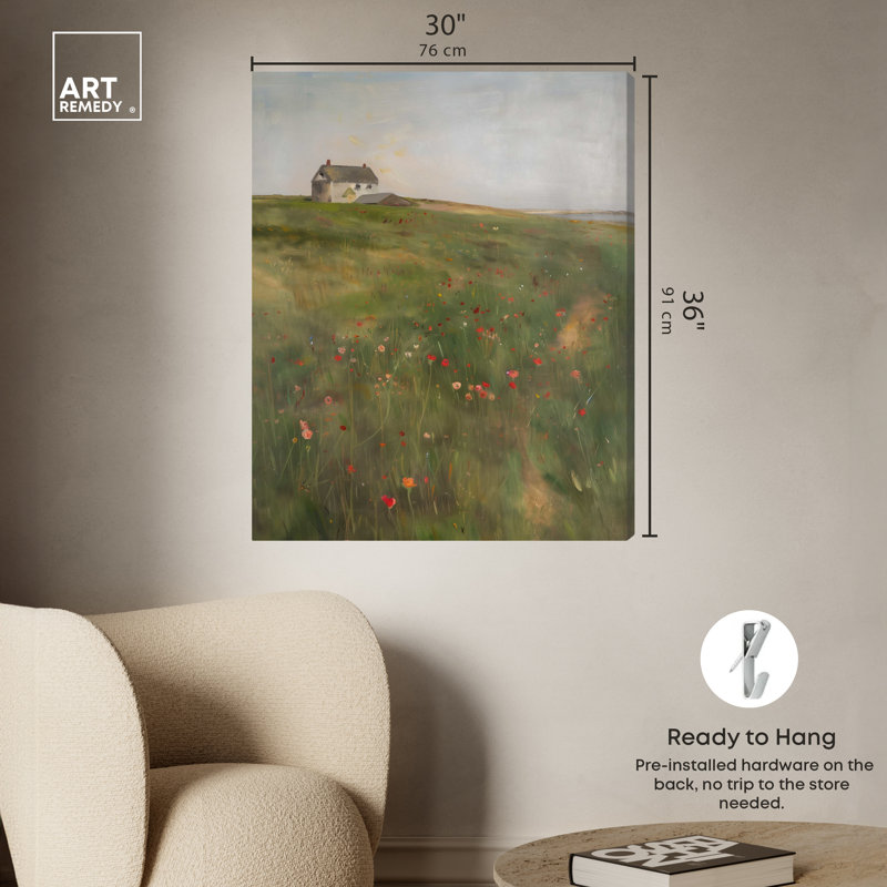 Art mural Serene, Toile tendue, H 36 po x l 30 po
