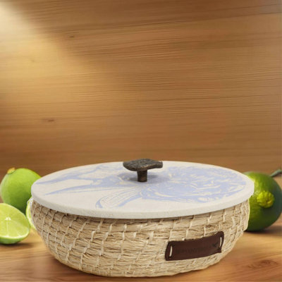 Lilac Bluebird Hemp Tortilla Holder
