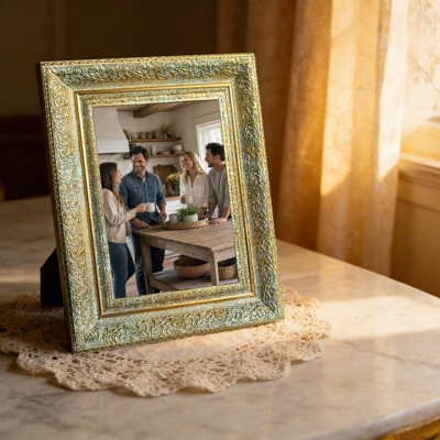 11" x 14" Antique Gold 3 PCS Modern Classic Picture Frame for Anniversary Gifts