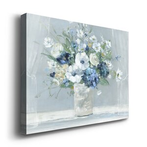 Winston Porter Be Happy Blue On Canvas Print & Reviews | Wayfair