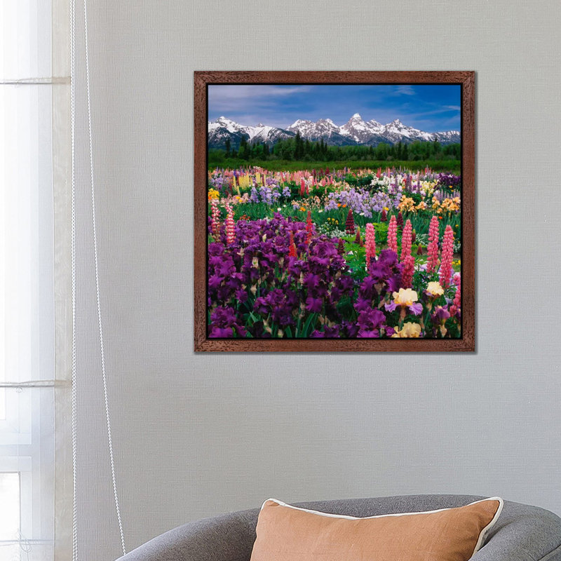 1 Piece Wall Art on Canvas, 93.98 cm H x 93.98 cm W, Brown Floater Framed