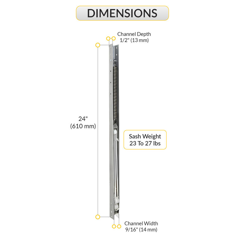 C3E3FFB025604AF8982D0D6D67006DDE Barrière de fenêtre 24 po sans guide de châssis en aluminium