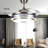 42'' Araia 4-Blade LED Retractable Blades Ceiling Fan with Remote Control and Light Kit Included
