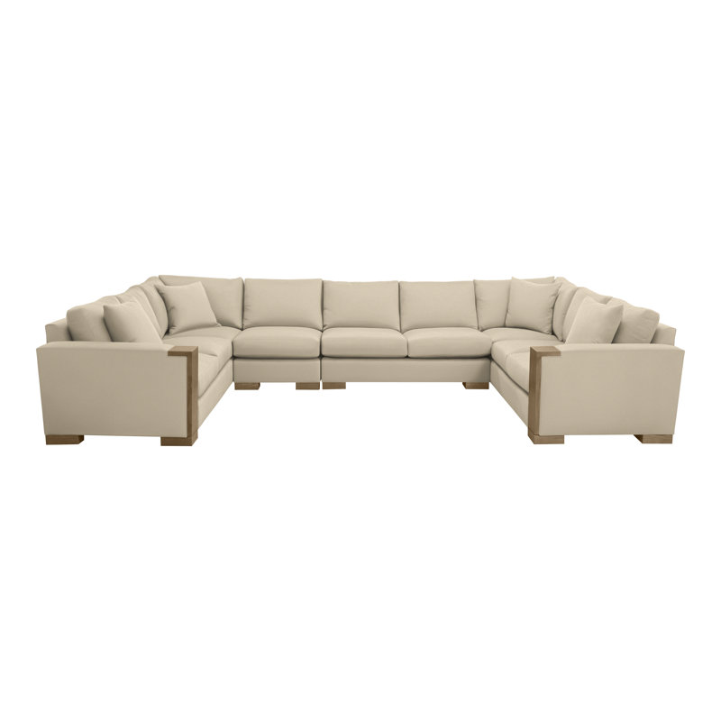 Abingdon By Michael Weiss Upholstered Sectional Symmetrical, Tuck Linen, Hampton