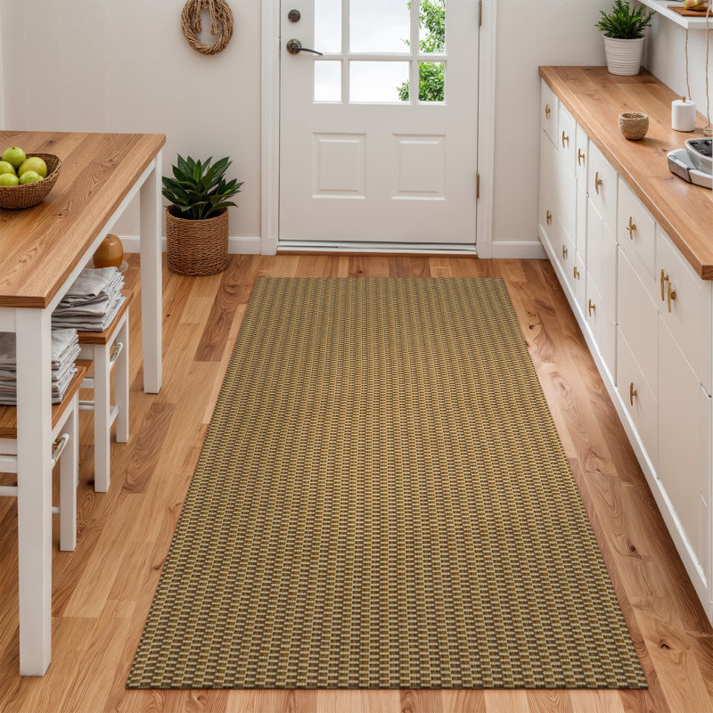  Tapis tissé en coton Carlson , Tapis de couloir 2 pi x 6 pi