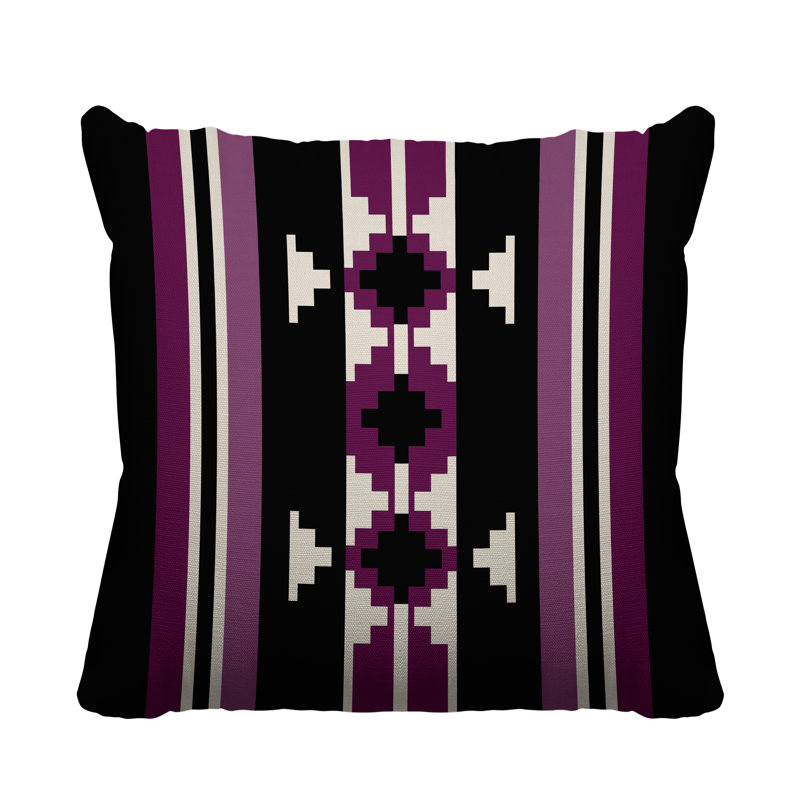 Coussin intérieur / extérieur Sakari, L 15 po x H 15 po, Mauve