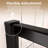 32-36"W x 72"H Pivot Swing Frame Shower Door with 1/4"(6mm) Clear SGCC Tempered Glass, Matte Black Finish-112954322